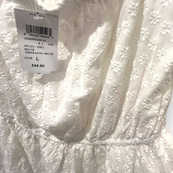 NEW | WINDSOR | Off The Shoulder Eyelet Skater Dress | Size Large - Picture 14 of 15